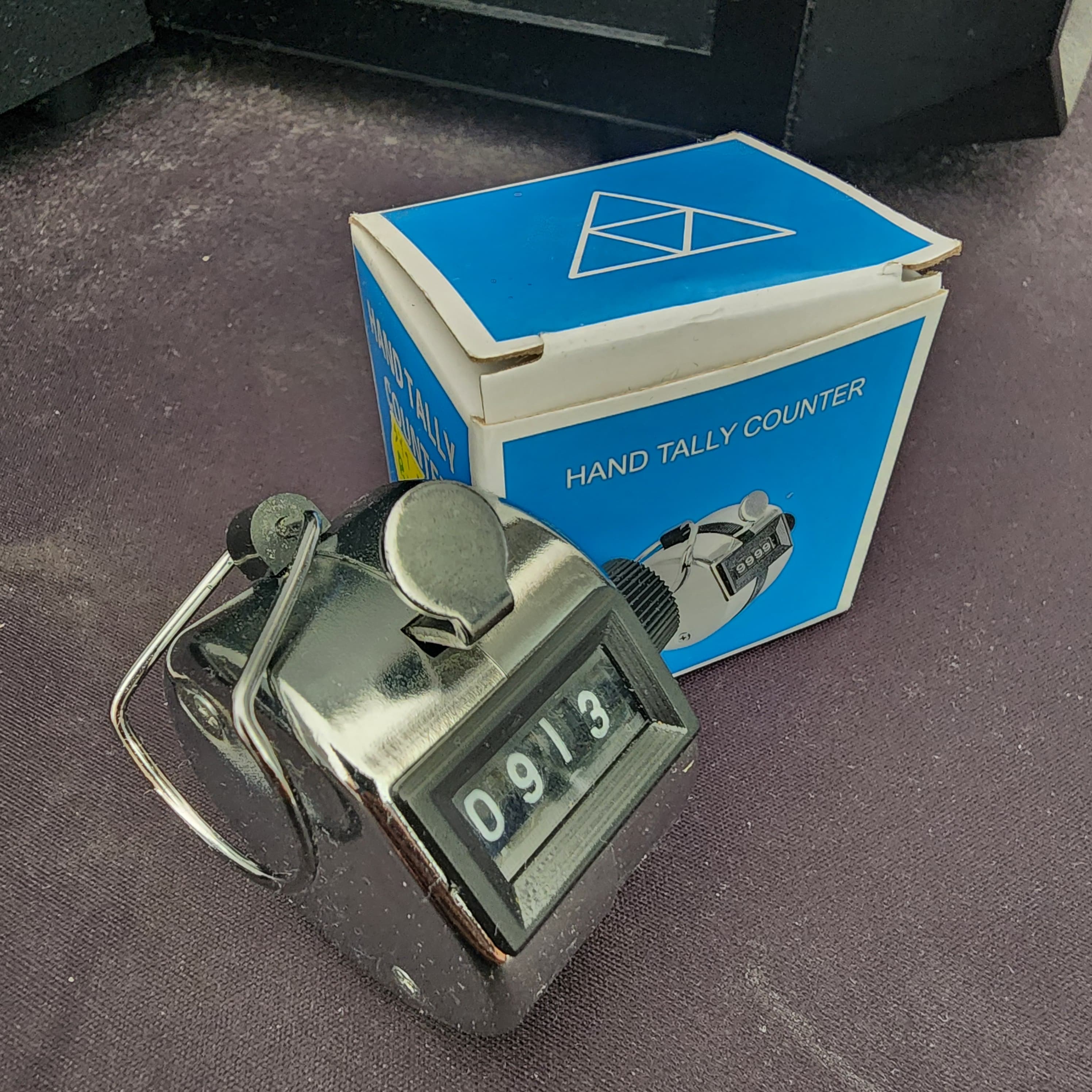 Pre-loved 4-Digit Hand Tally Counter with Original Box